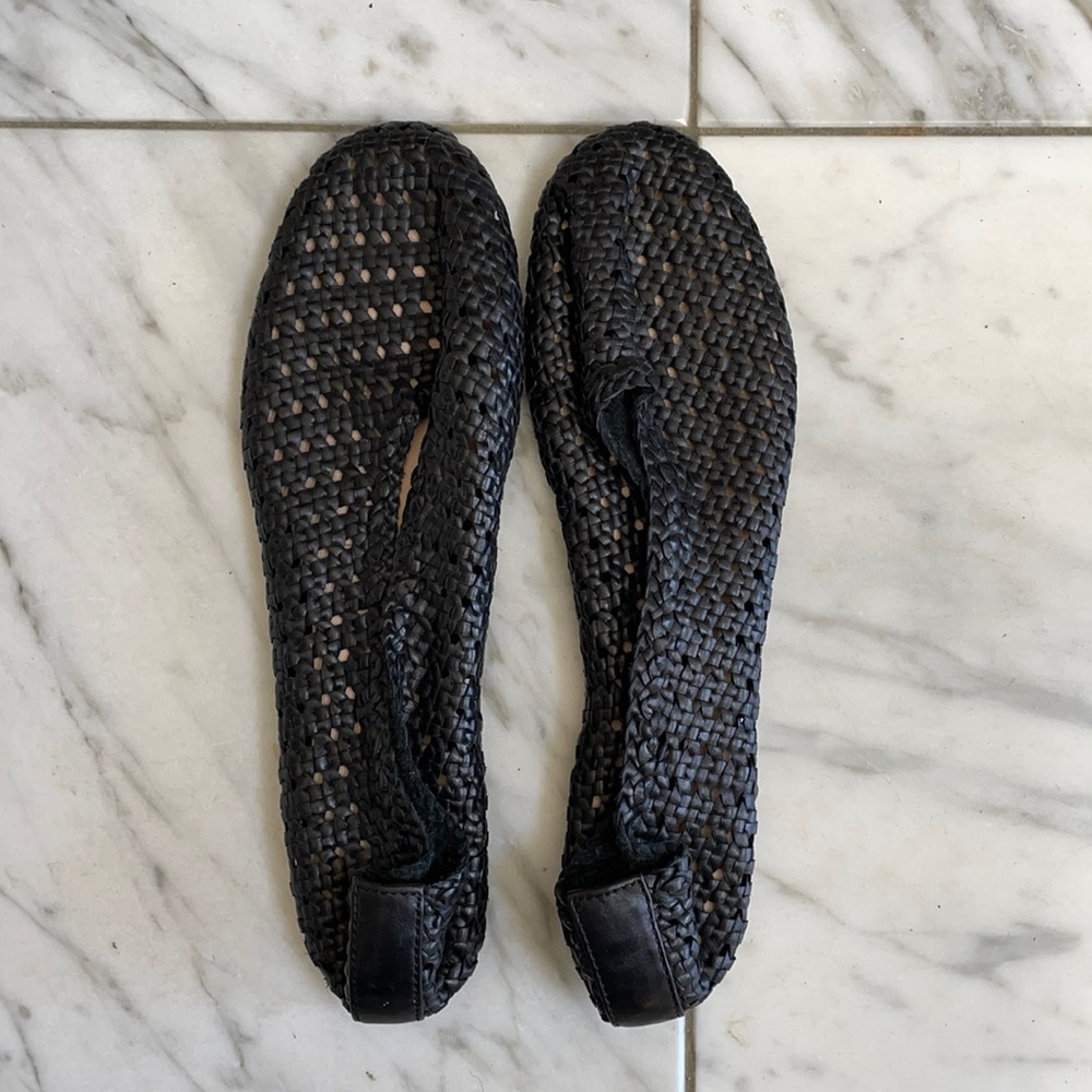 COS leather slide on shoes
